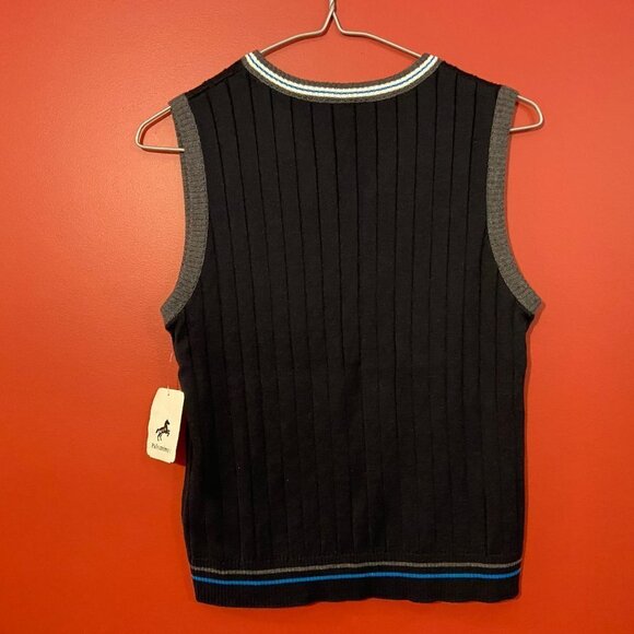 ⭐4 FOR $20⭐ Palomino Boy's Black Sweater Vest - Size 8 - NWT - Picture 4 of 4